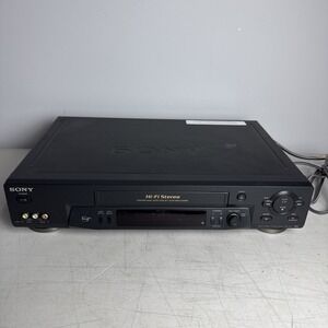 Sony SLV-N71 VCR Plus 4 Head VHS Player Recorder Tested No Remote Works